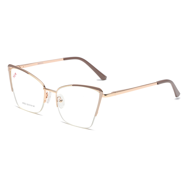 Cat Eye Metal Women Prescription Reading Glasses