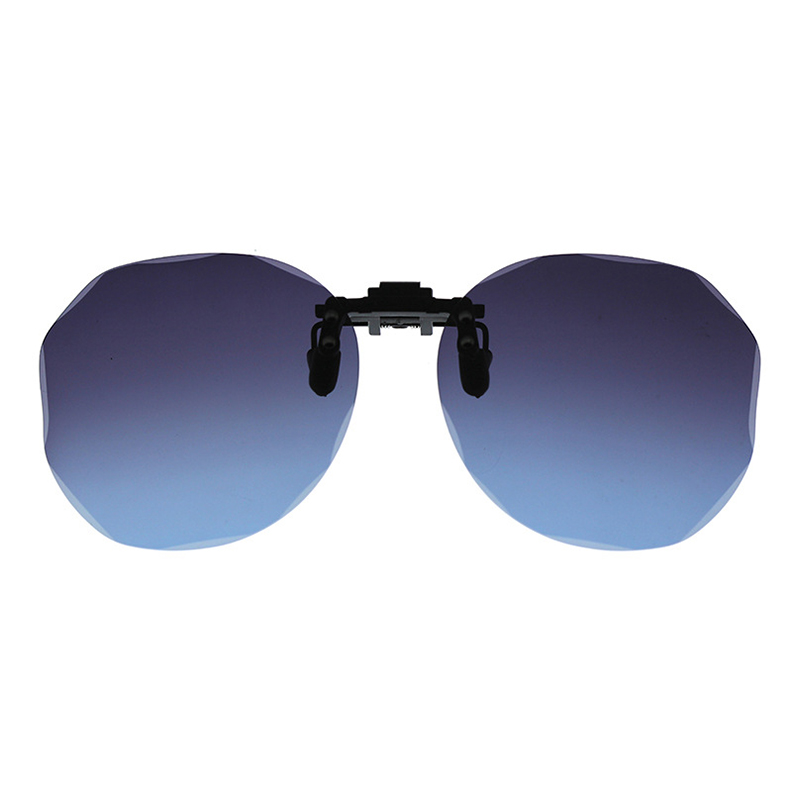 Polarized Diamond Cut Edge UV400 Clip-On Sunglasses