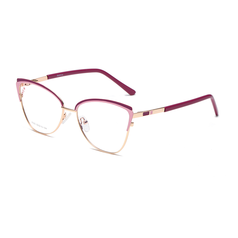 Fashion Cat Eye Metal Frame Women Prescription Glasses