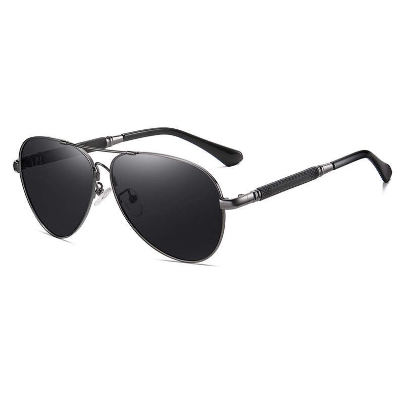 Metal Frame Lightweight Polarized Lens UV400 Men Sunglasses