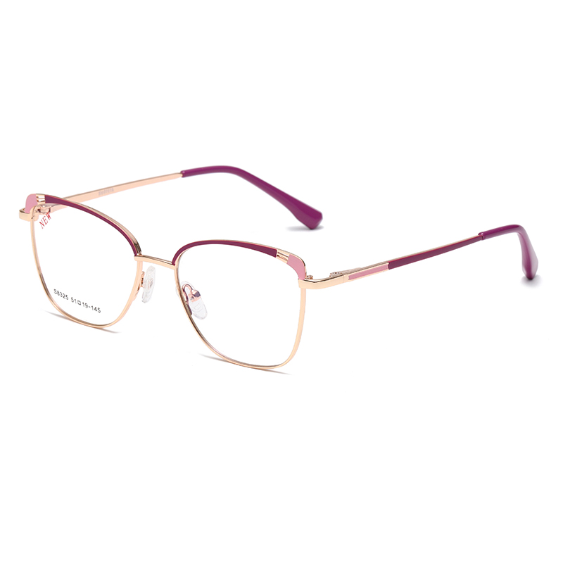 Elegant Metal Frame Prescription Glasses Eyeglasses