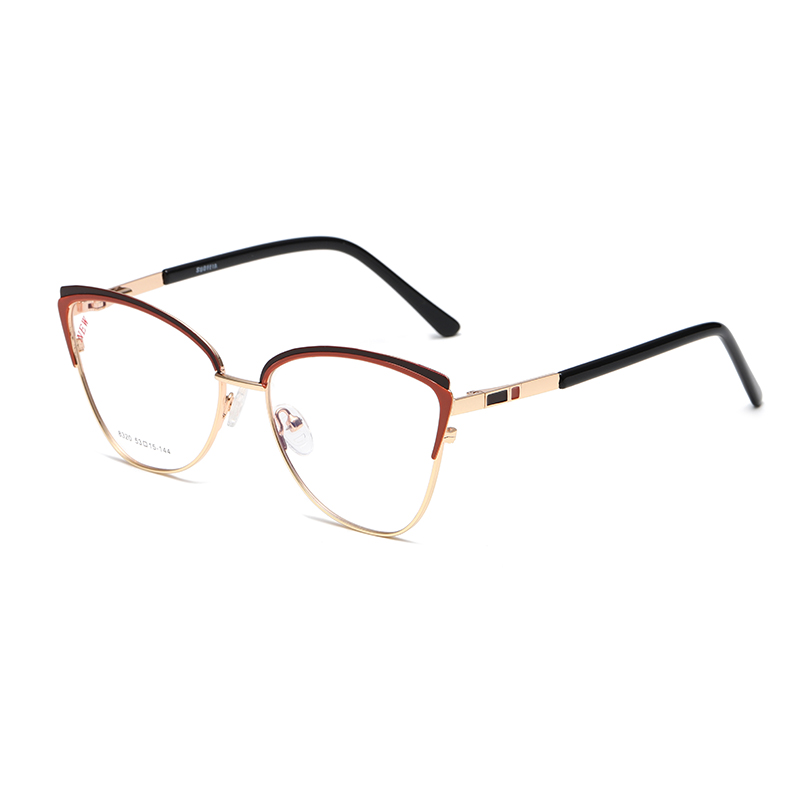 Fashion Cat Eye Metal Frame Women Prescription Glasses