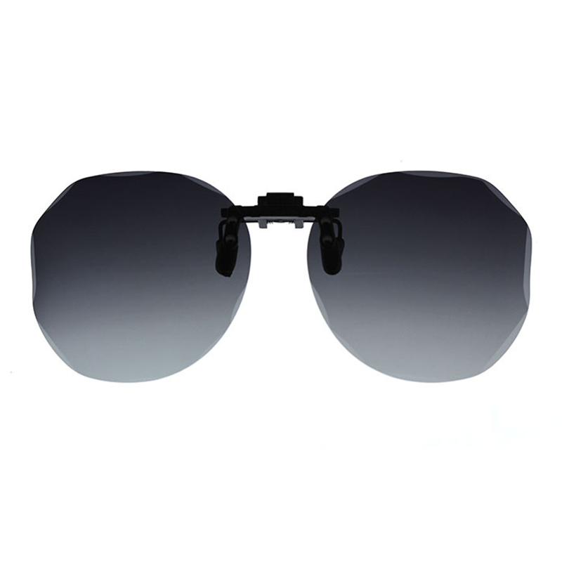 Polarized Diamond Cut Edge UV400 Clip-On Sunglasses