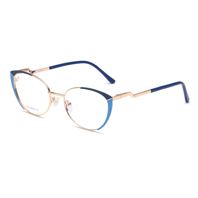 Cat Eye Splice Frame Anti Blue Light Prescription Glasses