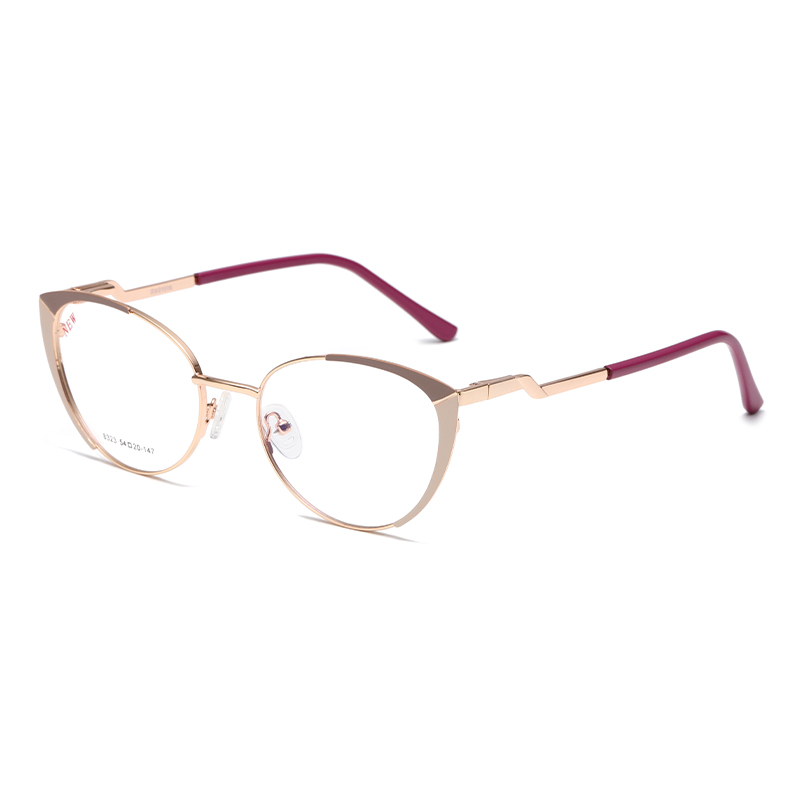 Cat Eye Splice Frame Anti Blue Light Prescription Glasses