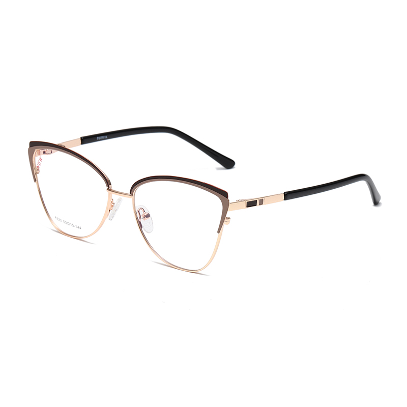 Fashion Cat Eye Metal Frame Women Prescription Glasses