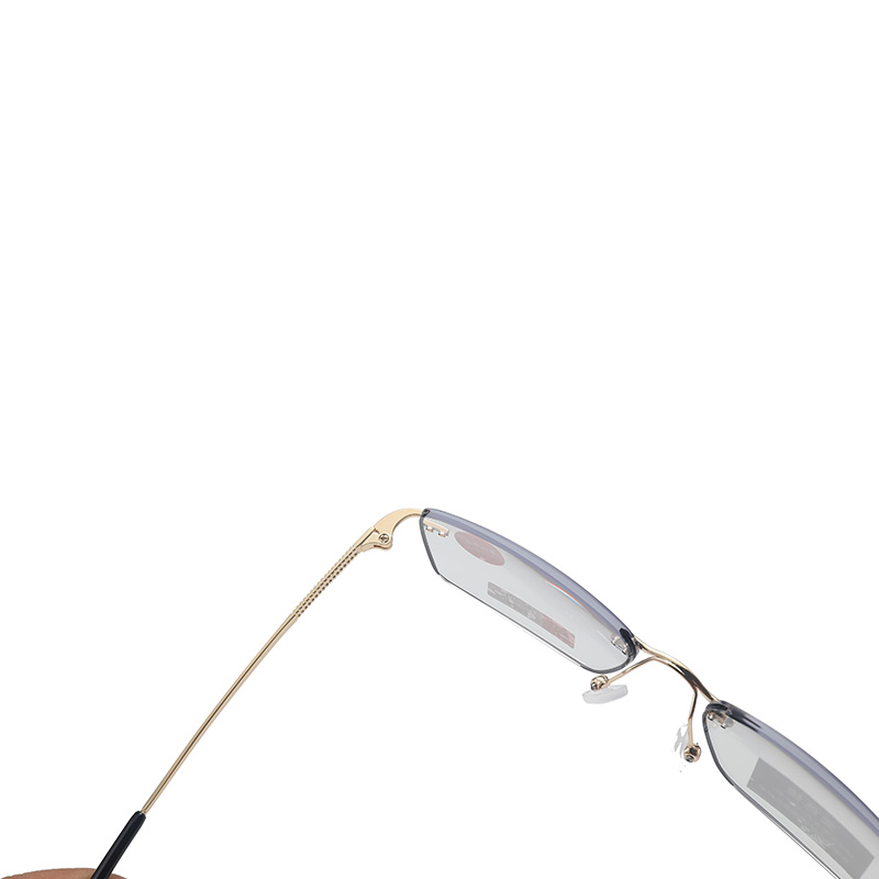 Rimless Trendy Stainless Anti Blue Light Fashion Reading Glasses Men